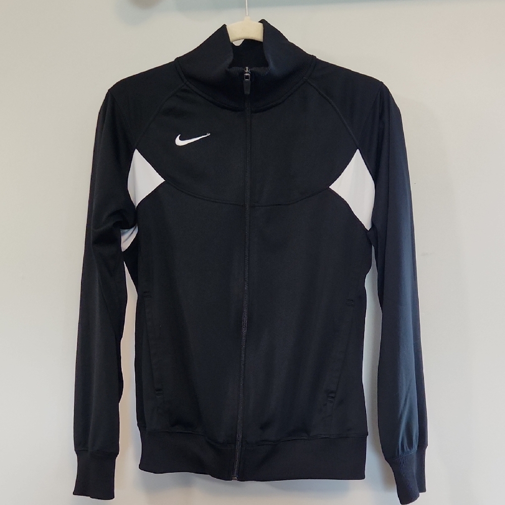 Nike Women's Medium Black and White Track Jacket